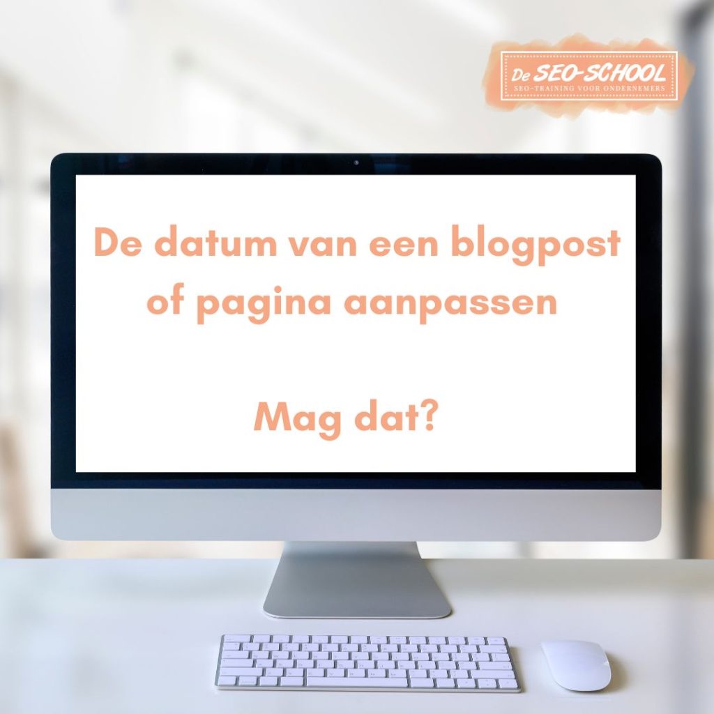 Datum blogpost pagina aanpassen