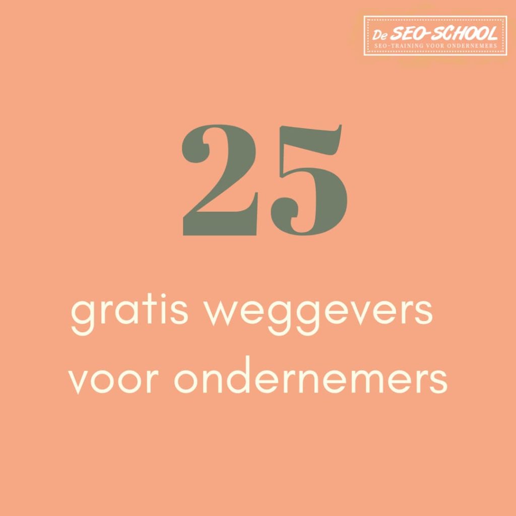 Gratis weggevers voor ondernemers