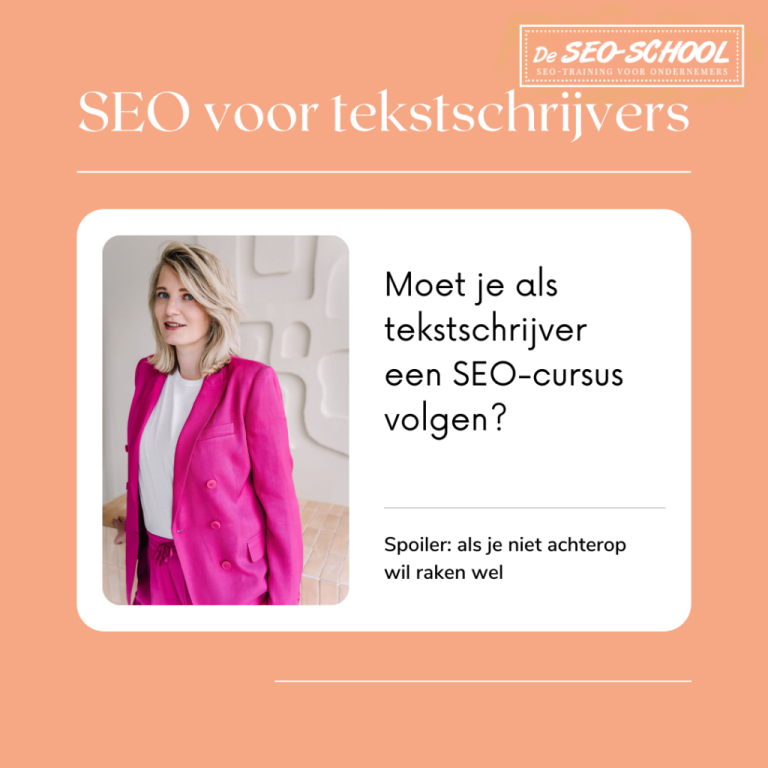 SEO cursus voor tekstschrijvers