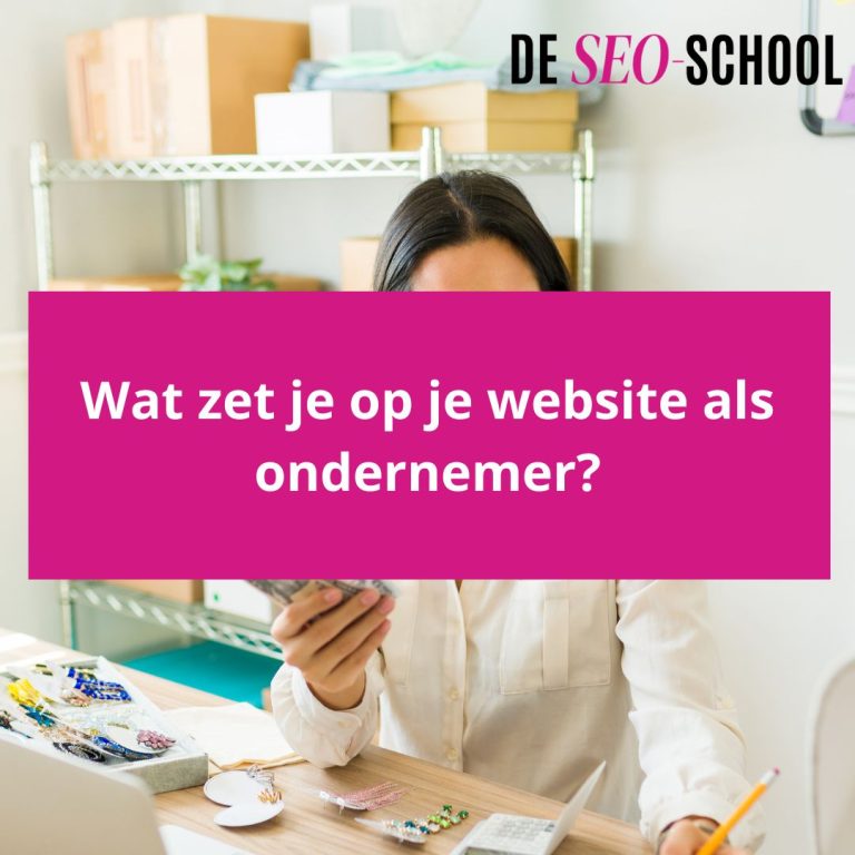 Een website voor ondernemers heeft vier dingen nodig om te werken: een homepage die direct duidelijk maakt voor wie je er bent, dienstenpagina's die de zoekvraag van je klant beantwoorden, een over-mij-pagina die vertrouwen opbouwt en converteert, en content die Google en AI-tools begrijpen. De meest gemaakte fout: een mooie website bouwen zonder nadenken over welke woorden je klant gebruikt als ze zoeken. Zonder die aansluiting blijf je onzichtbaar, hoe mooi je website ook is.