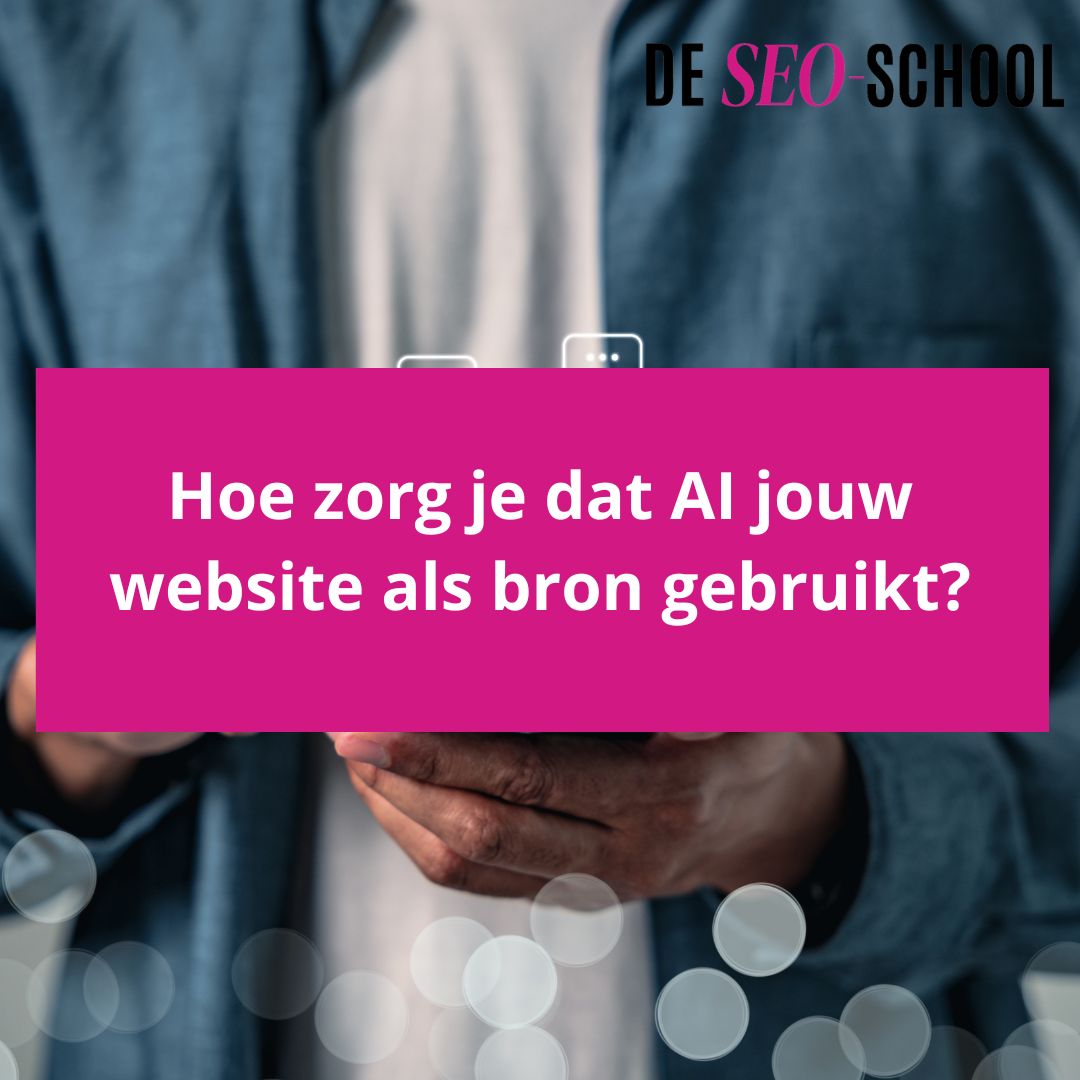 AI gebruikt jouw website als bron wanneer zoekmachines en AI-systemen duidelijk kunnen begrijpen waar je website over gaat, voor wie die bedoeld is en welke expertise je consequent laat zien. Dat vraagt om samenhangende content, heldere zoekintenties en een sterke structuur. Zonder duidelijke positionering en context word je niet geselecteerd als bron, zelfs niet als je inhoud inhoudelijk goed is.
