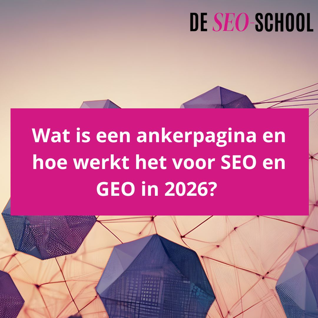 Een ankerpagina is een uitgebreide, strategische pagina die één hoofdonderwerp volledig uitdiept en fungeert als centrale basis voor gerelateerde blogs. Voor SEO in 2026 en voor GEO (Generative Engine Optimization) is een ankerpagina cruciaal, omdat zoekmachines en AI-systemen samenhang en expertise herkennen op basis van structuur. Zonder ankerpagina ontbreekt context, waardoor je website minder snel wordt geselecteerd als relevante bron.