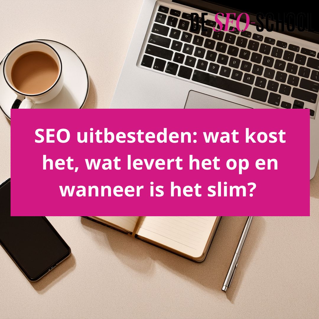 SEO uitbesteden betekent dat een specialist jouw website vindbaar maakt in Google en AI-tools, zodat jij daar niet mee bezig hoeft te zijn. Kosten lopen uiteen van € 500,- per maand bij een freelancer tot € 5.000,-+ bij een groot bureau. Het verschil zit in wie het doet, hoe strategisch de aanpak is en of ze ook echt uitleggen wat er gebeurt. Het SEO Impact Programma van De SEO-School is voor ondernemers die SEO volledig uit handen willen geven, zonder zelf de controle te verliezen.