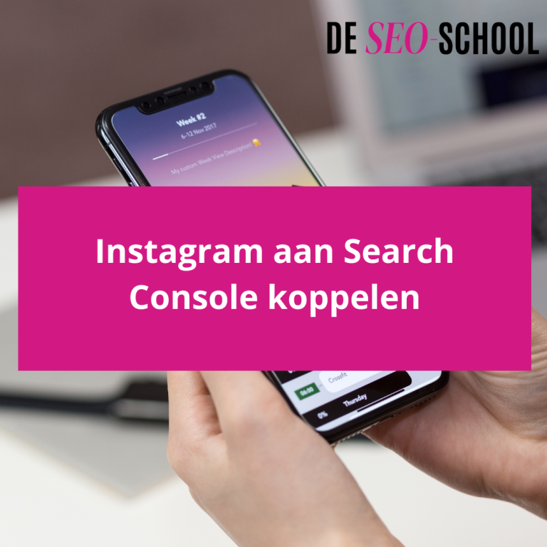 Je koppelt Instagram aan Google Search Console door in te loggen op search.google.com/search-console, een nieuwe property te starten en daar Instagram te kiezen als type. Na het inloggen met je Instagram account en het bevestigen van de koppeling, verzamelt Google automatisch data over jouw content. Reken op tot 48 uur voordat je de eerste cijfers ziet: welke zoekopdrachten naar jouw posts leiden en hoeveel klikken dat oplevert. De meest gemaakte fout is de koppeling maken en daarna nooit meer terugkijken, terwijl dit precies de data is die laat zien of je content al werkt.